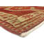 Tapis de couloir unique en laine noué à la main de style années 1960 de 2 pi 9 po x 11 pi 11 po en rouge / beige / gris