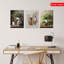 Impression sur toile 3 pièces pour ustensiles de cuisine et verdure-599154283