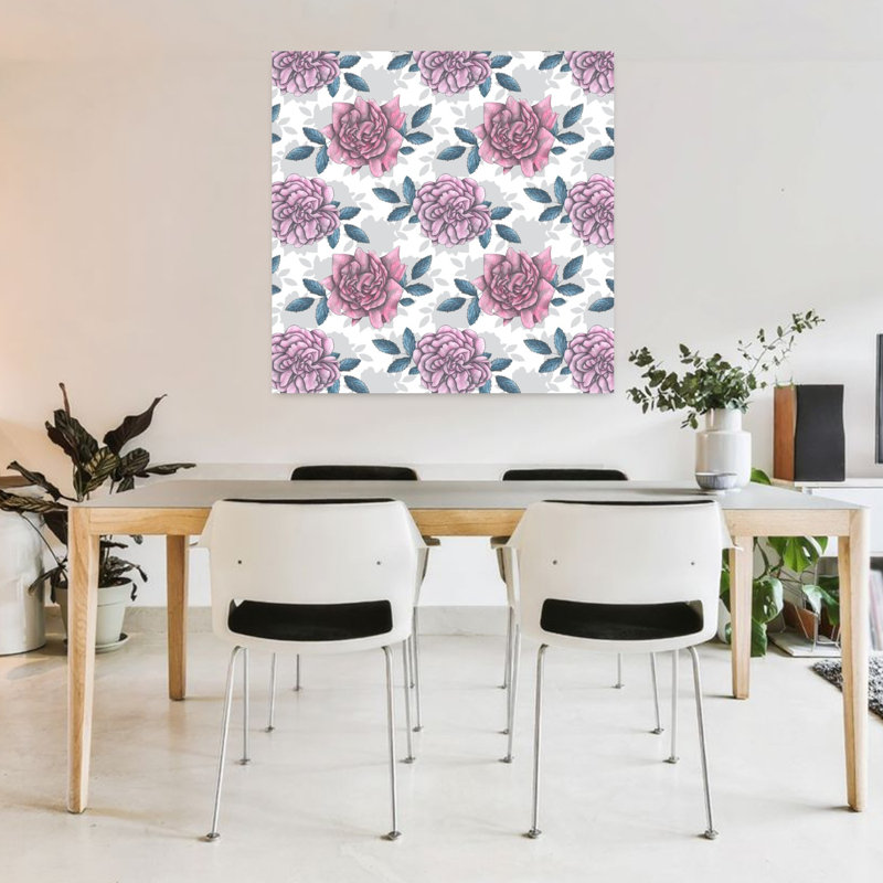 Art contemporain contemporain gothique rose, H 36 po x l 36 po