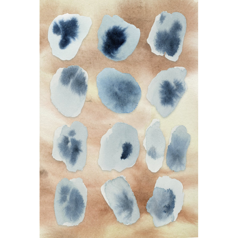 Tiled Serenity Fragments I by Melissa Wang - Wrapped Canvas Print, 30 cm H x 20 cm W