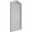 Peaked Top Surface Mount Signature Urethane Functional Gable Vent 4/12 Pitch, Primed Tan-101741455-122289505