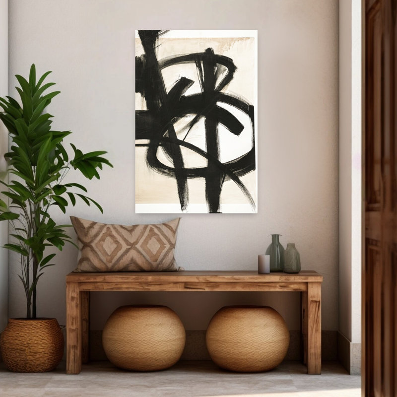 Graphical Shapes 7, art abstrait minimaliste, H 48 po x l 32 po