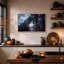 Art mural sur toile Tw Twist Trees Stone Path To Coastal Village-1335384413