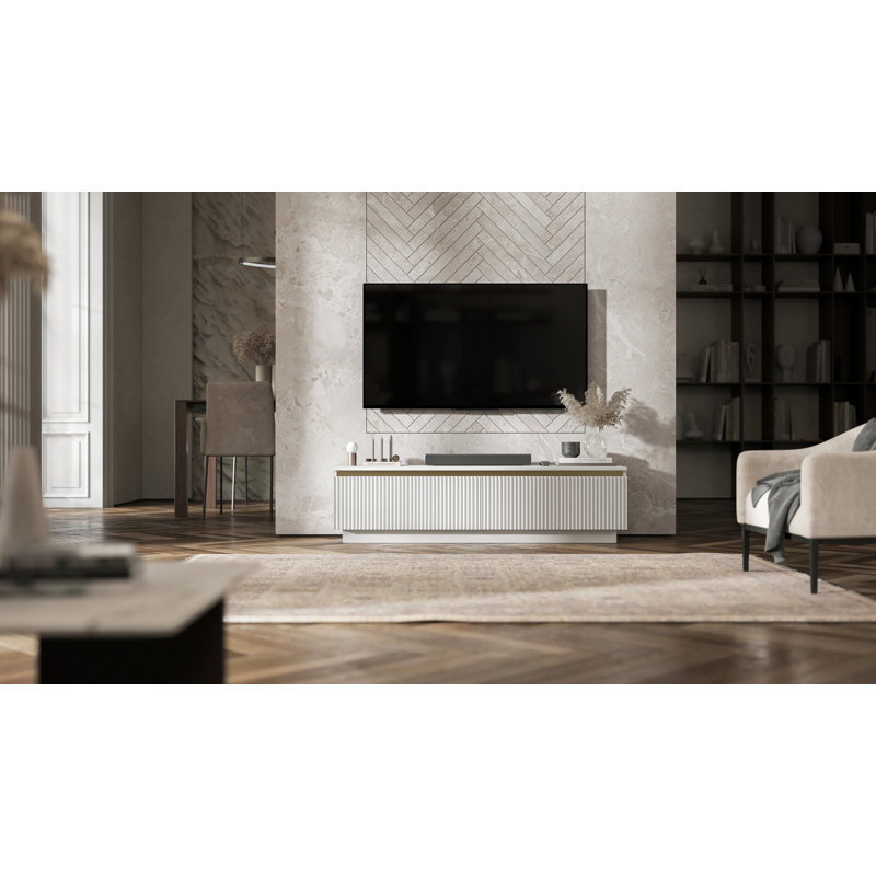 Unfinished TV Stand for TVs up to 50", White