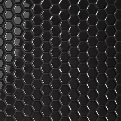Le Cafe 1 in. x 1 in. Hexagonal Glossy Porcelain Tile