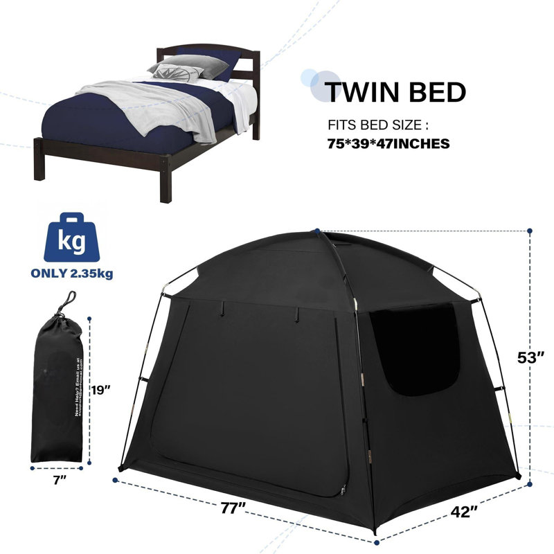 Tente de lit pour la tente portative de réduction de lumière portable