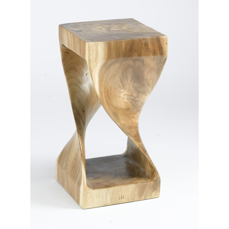 Saltz Twisted Teak End Table