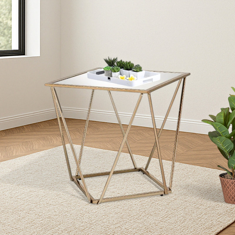 Table de bout à miroir Elegant Ash