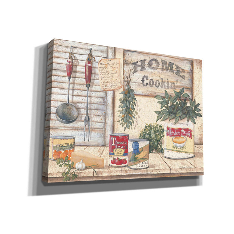 Mom's Kitchen I by Pam Britton - Wrapped Canvas Painting, 40" H x 54" W x 1.5" D