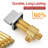 Waterfall Bathtub Faucet,Triple Handle Deck Mount Roman Tub Faucet with Diverter and Handheld Shower-122807602