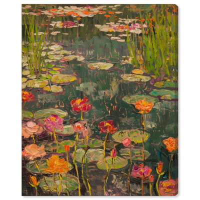 Pond of Petal Dreams Canvas Impressionism Art by Art Remedy