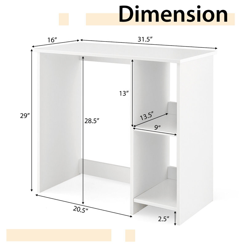 Bureau d'ordinateur l 31,5 po Imelia