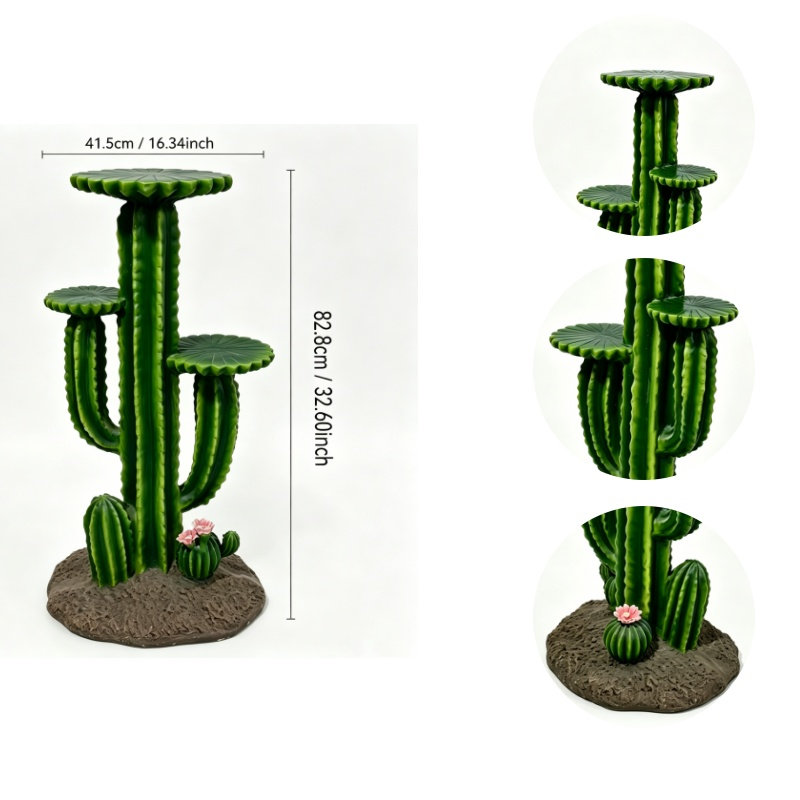 Resin Cactus Outdoor Plant Stand