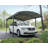 Palram - Canopia Atlas 5000 10 ft W x 16 ft D Galvanized Steel Polycarbonate Carport Canopy Gray/Bronze