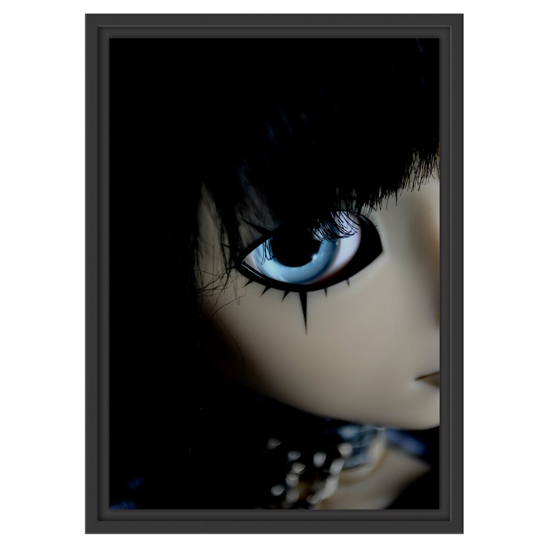 Gerahmtes Wandbild Pullip mit strahlend blau Augen