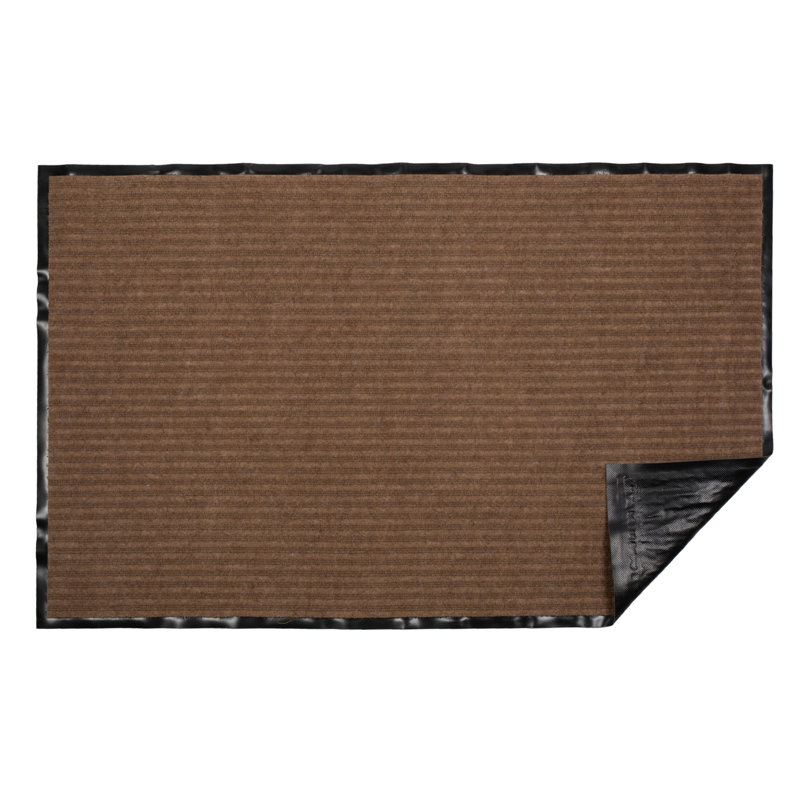 Tapis de cuisine Atzired, Rectangle 2 pi 6 po x 4 po, Brun