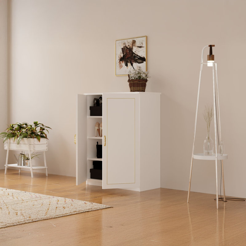 Armoire de rangement pour chaussures 16 paires