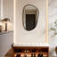 Asymmetrical Metal Framed Wall Mirror