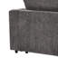 Ensemble de canapés en U 4 pièces, 2 fauteuils d'appoint + causeuse + pouf amovible, ensemble de canapés en chenille avec structure, comprend 3 coussins décoratifs, ensemble de meubles de salon modernes-996684088
