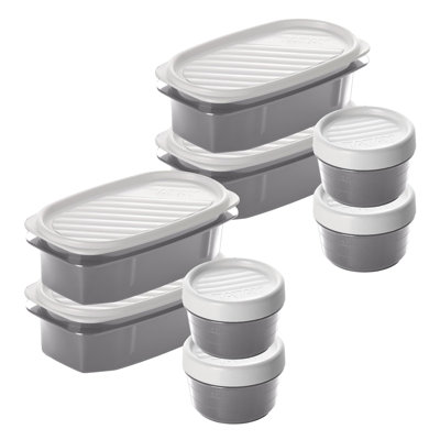  Contenants de rangement en plastique réutilisables avec couvercles - Contenant hermétique et sans fuite BPA