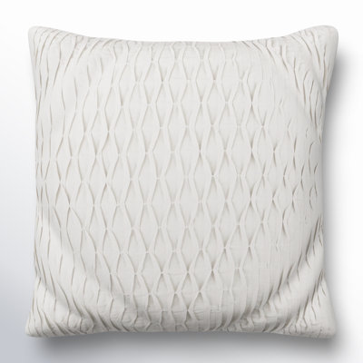 Trafton Chevron Cotton Blend Reversible Throw Pillow