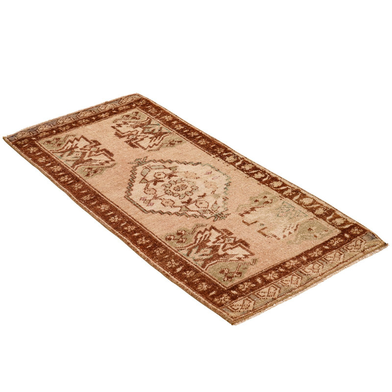 Tribal One-of-a-Kind 1'5" X 3'3" 1970s Wool Area Rug in