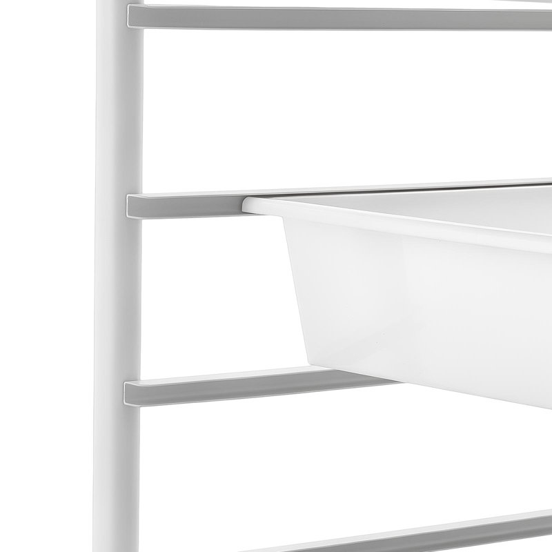 Chariot à roulettes avec tiroirs, organisateur de rangement à 15 tiroirs double rangée, chariot utilitaire mobile avec cadre en acier, roulettes pivotantes et 2 freins, idéal pour le bureau, la salle de classe, l'atelier de loisirs créatifs, le studio, le garage, rouge dégradé