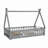 Tent-Shaped Floor Bed,Teepee Bed With Guardrails,Slats And Door-1813895982-1813895980