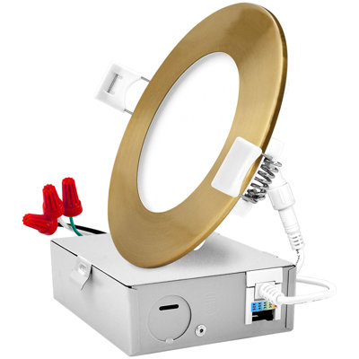 4'' Tunable Color Temperature Dimmable Air-Tight IC Rated LED Canless Recessed Lighting Kit