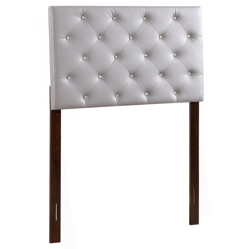 Stylish Casual Twin Headboard In Light Grey, Light Gray, Twin