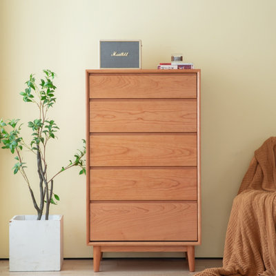 Nordic Solid Wood Bedroom Storage Entrance Cabinet Solid Wood Accent Chest