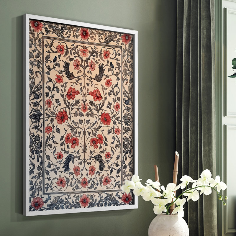 WM MORRIS Series CC  -Premium Framed Print -Ready to Hang - No Nails Required
