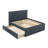 Fabric Fully Upholstered Twin Bed With Trundle-1470934438