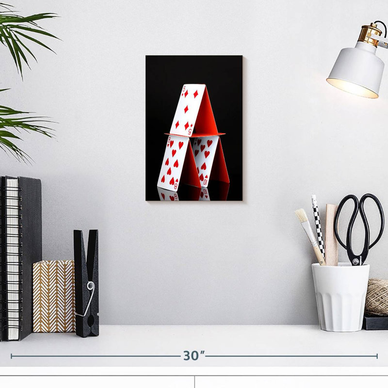 Senne Stacked Playing Cards, 12" H x 8" W