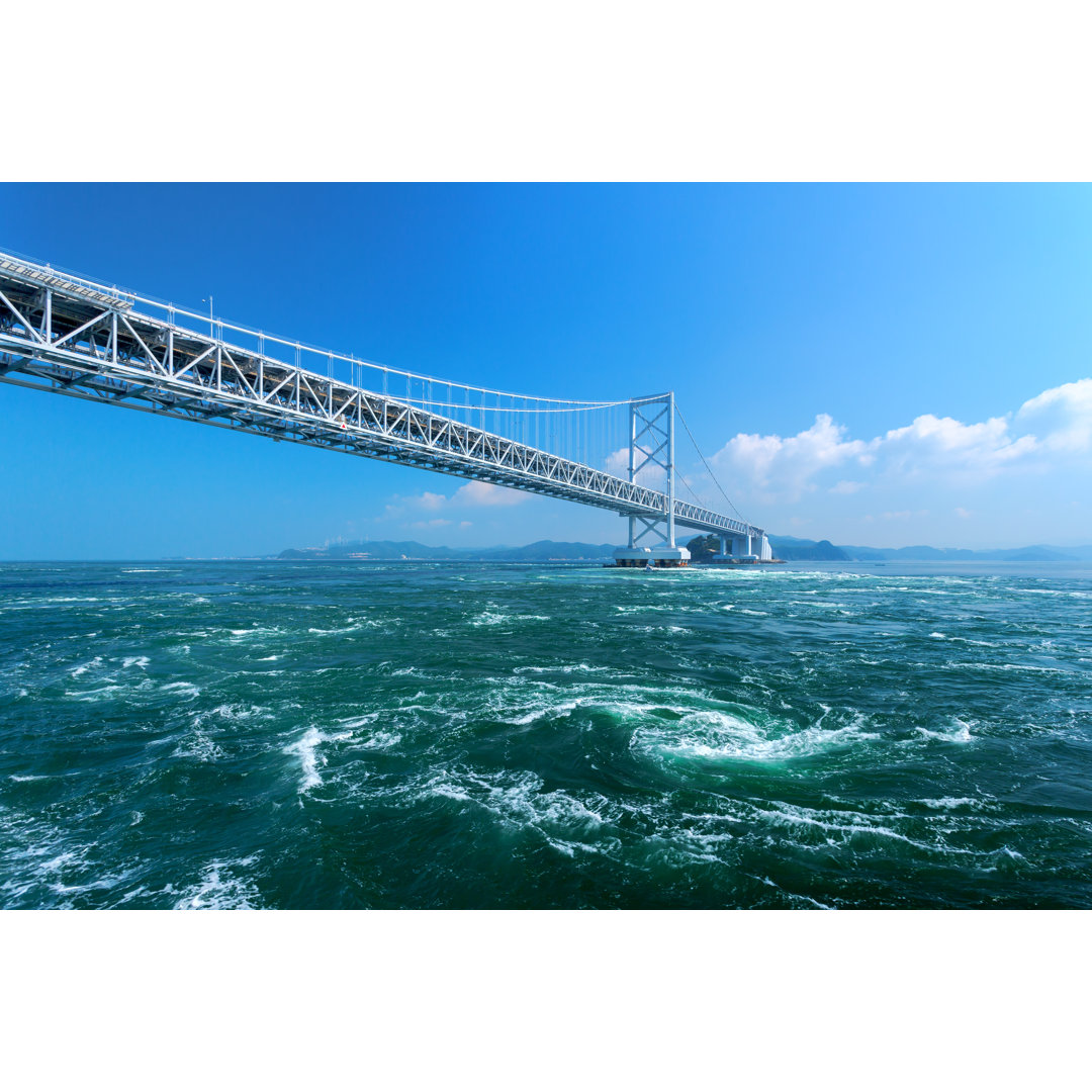 Naruto-Whirlpools in Japan - Leinwandbild