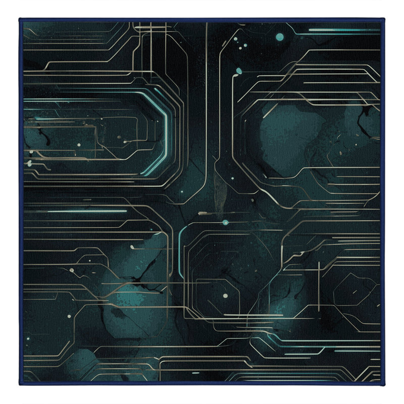 Orbit Fracture Rug, Rectangle 2' x 3'