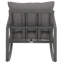 Chaise berçante en métal avec coussins Bia-908524107