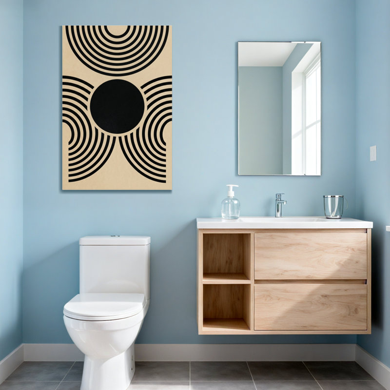 Motif de cercles concentriques Fashion, H 36 po x l 24 po