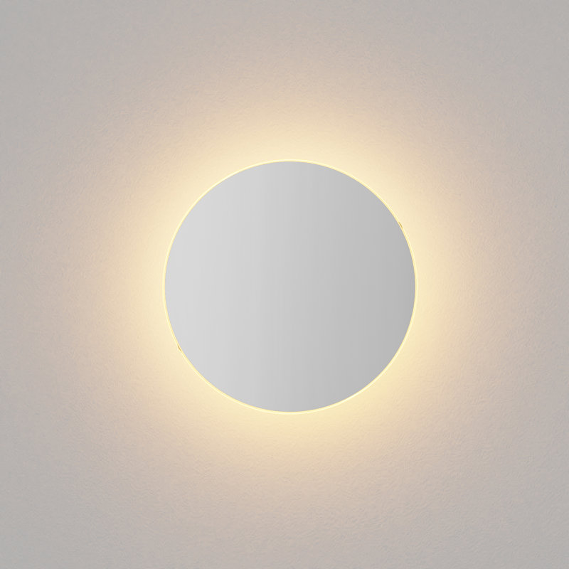 Applique murale de coin à 1 lumière DEL câblée à intensité variable Ramen, H 12 po x l 12 po x P 2,6 po, Blanc mat