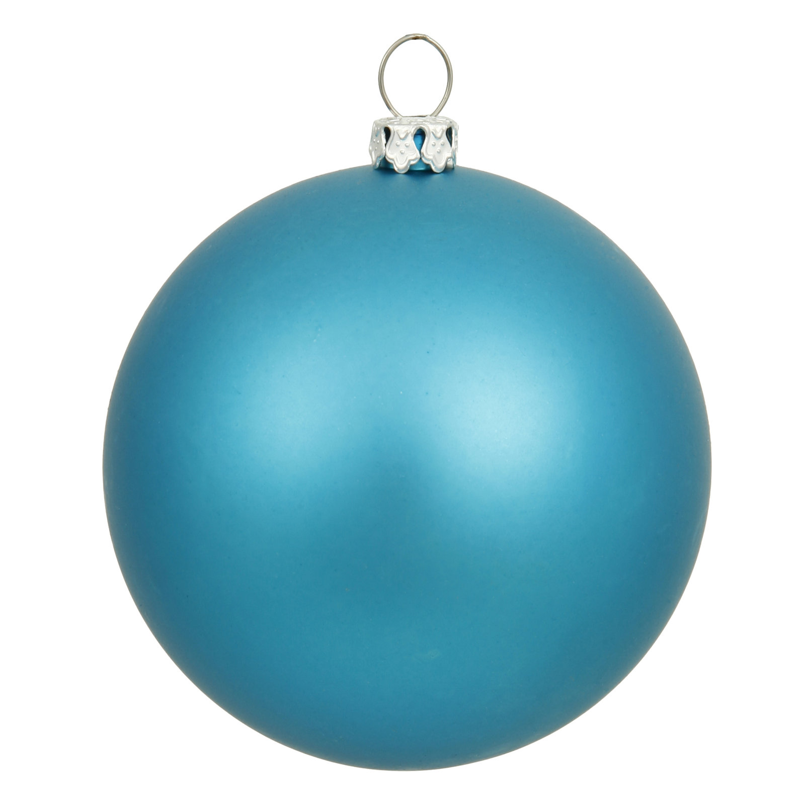 Holiday Décor Ball Ornament, Turquoise, 8" H x 8" W x 8" D