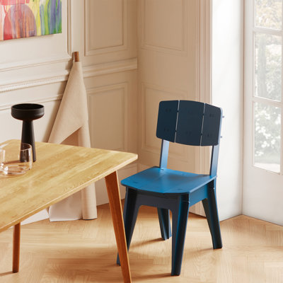 Adontae 46cm H Solid Wood Stacking Side Chair