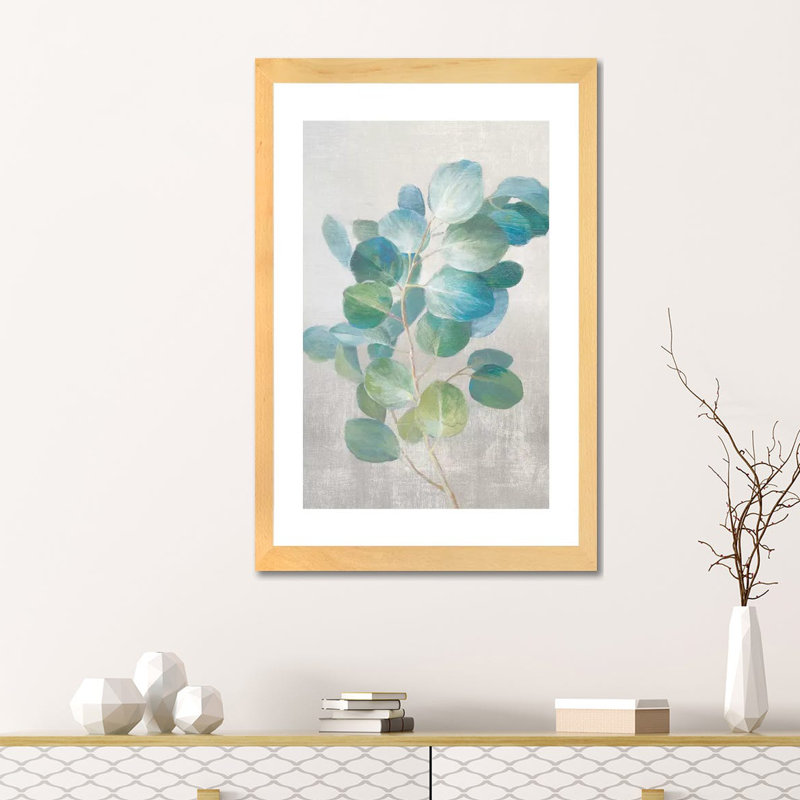 " Fresh I Grey " by Danhui Nai, Gold Paper, White, 24" H x 16" W x 1" D