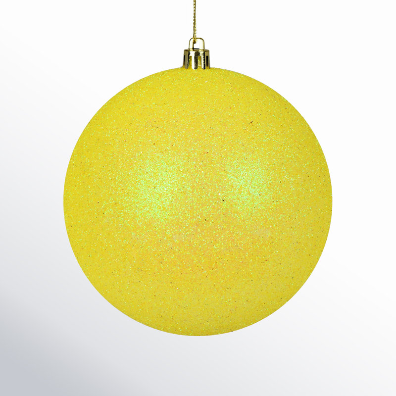 Décoration de boule décorative des Fêtes, Paillettes jaunes