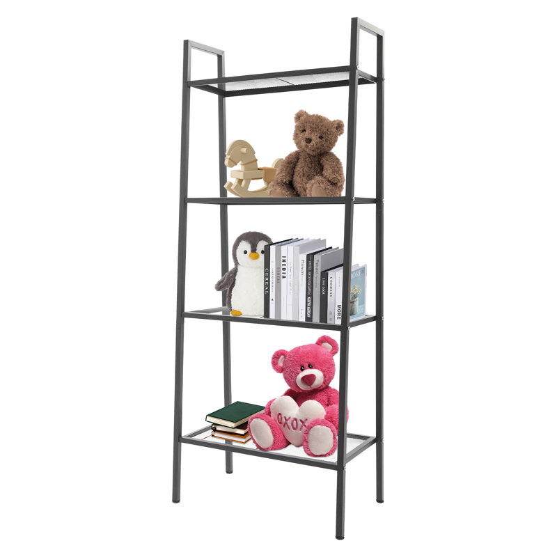4-Tier Storage Shelf, Satin Black