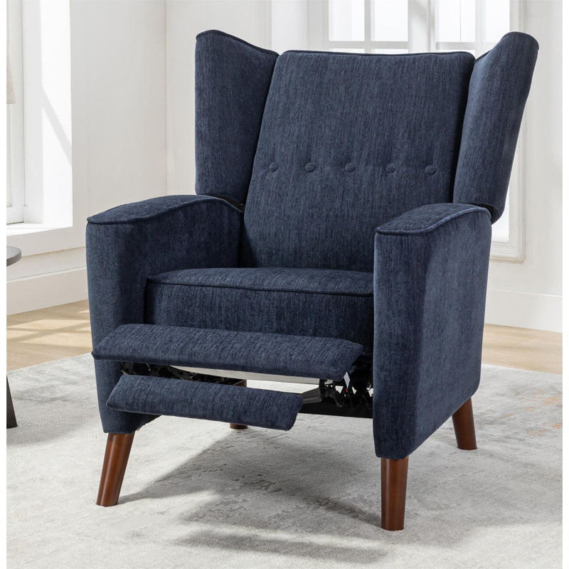 Fauteuil inclinable Libeth, Chenille bleu