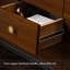 Commode d'appoint scandinave en bois massif