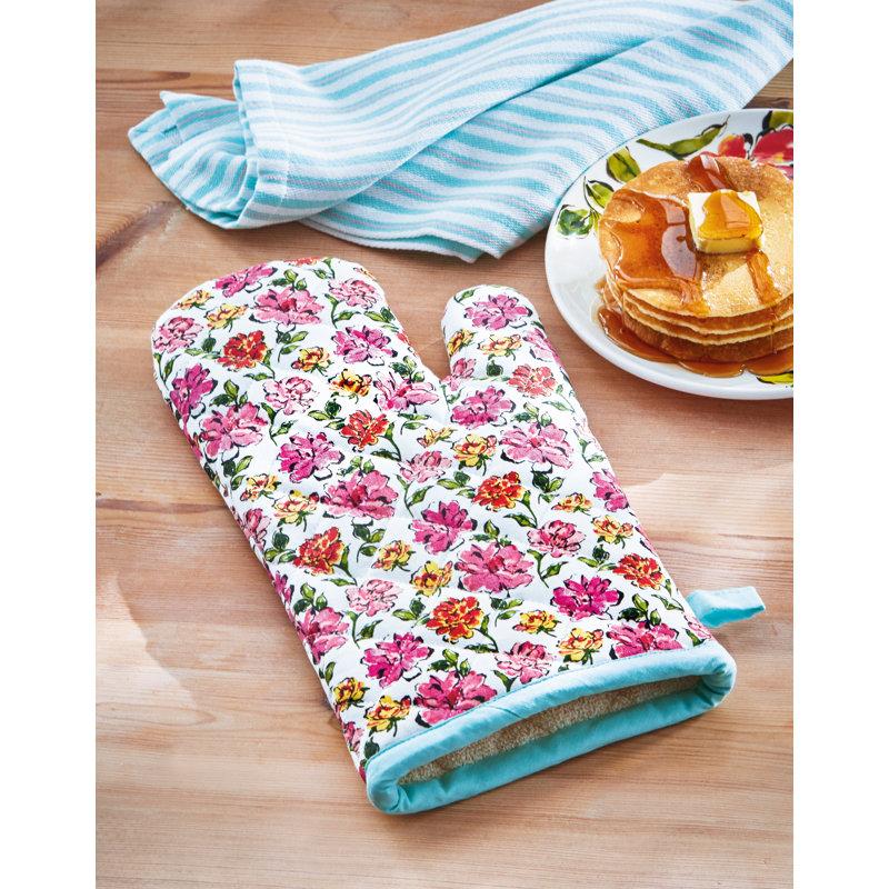 In Bloom Oven Mitt Pink Cotton Everyday