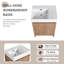 Meuble-lavabo simple 24,07 po avec plateau en résine Katarin