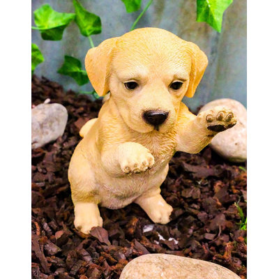 Figurine décorative aux yeux de verre animal