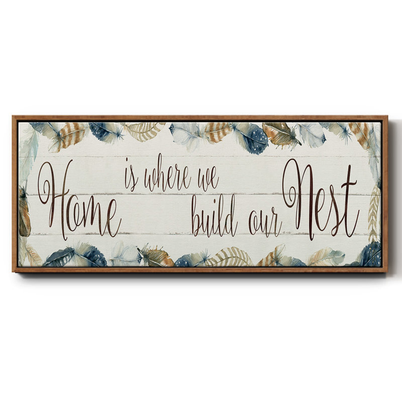 Home Nest - toile encadrée